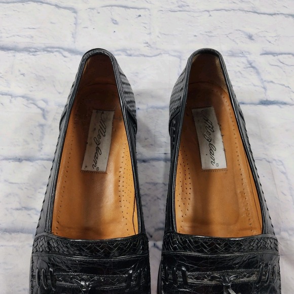 Mezlan Loafer MENS 11 Edwars Black Genuine Crocodile Dress Shoes VINTAGE main image 13